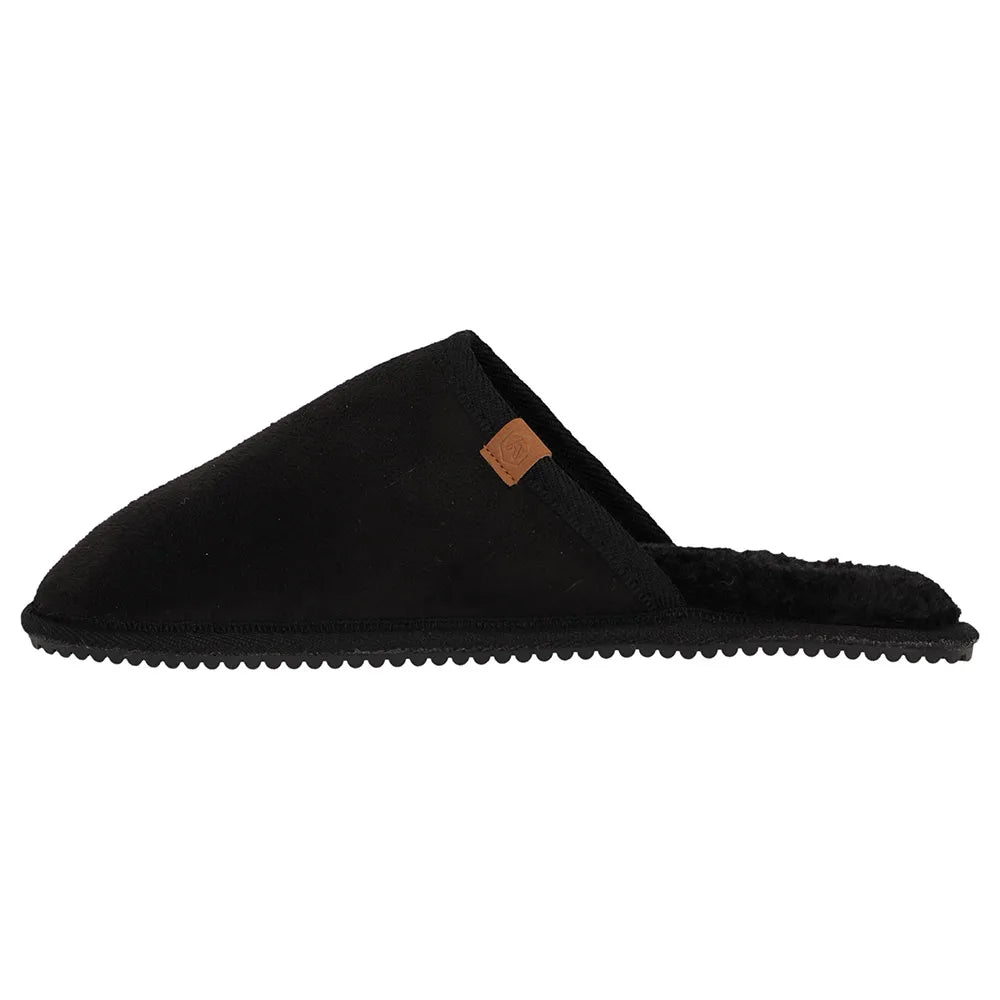 Heren Suede Instapsloffen Zwart 41/42