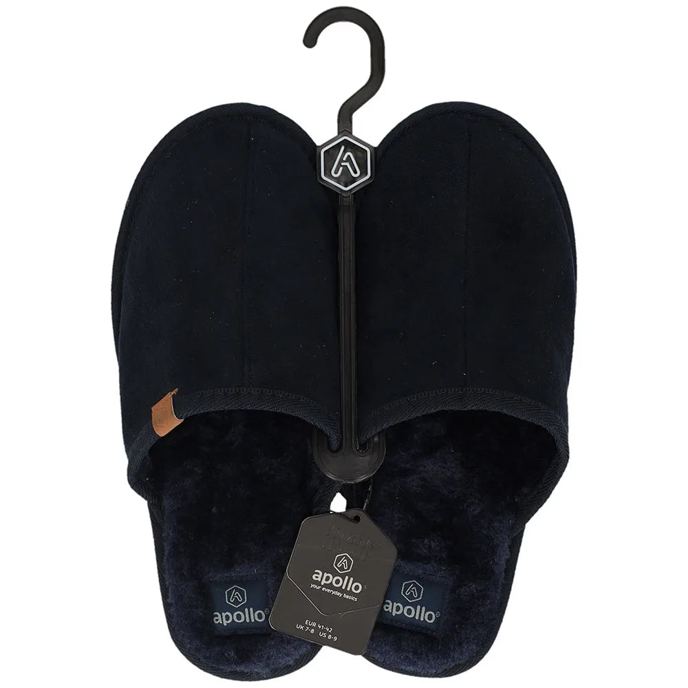 Heren Suede Instapsloffen Navy 41/42