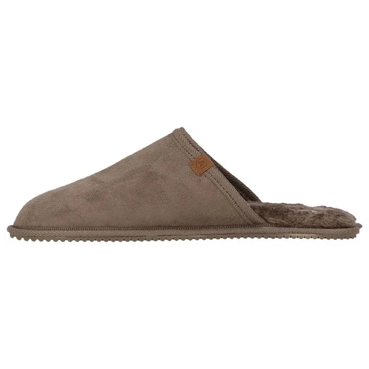 Heren Suede Instapsloffen Zwart 41/42