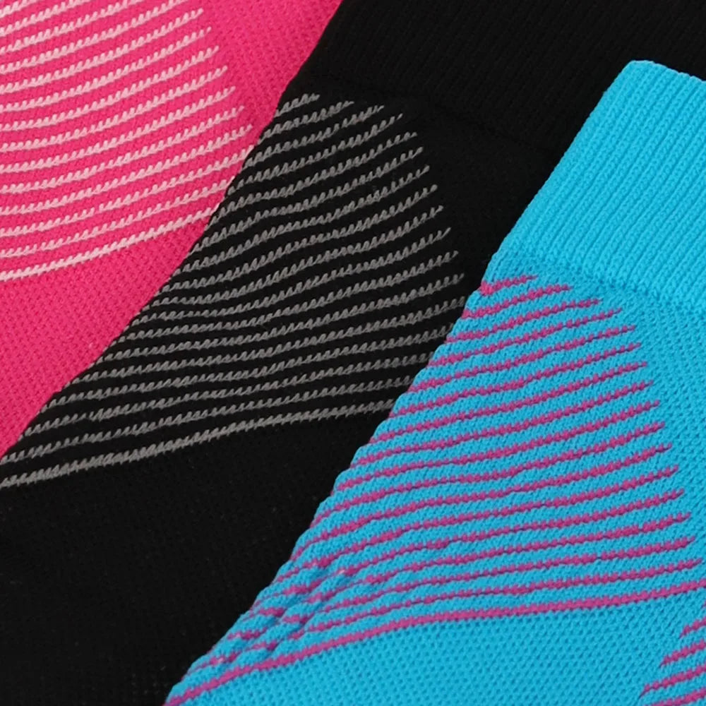Sport Compressie Sokken Laag 3pk Multi Roze