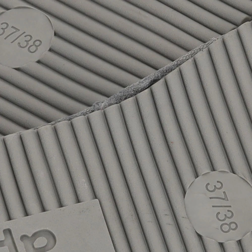 Dames Suede Instapsloffen Grijs