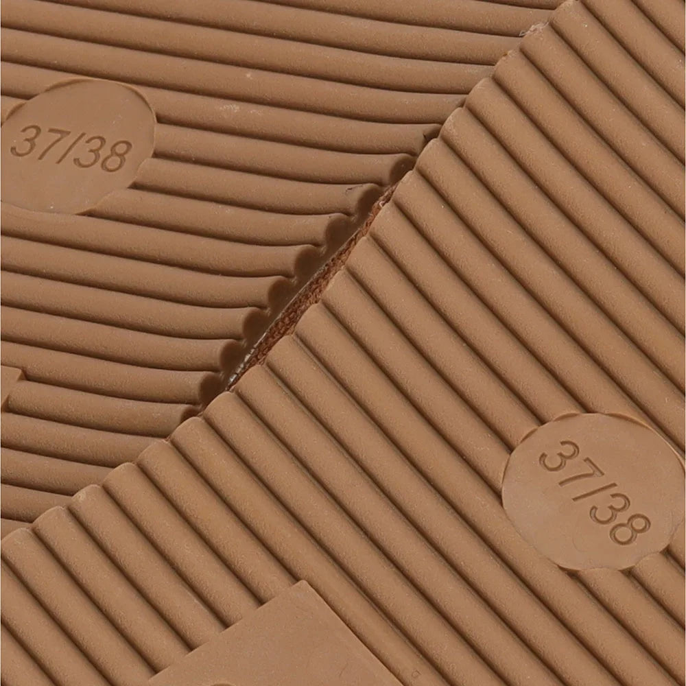Dames Suede Instapsloffen Cognac 41/42