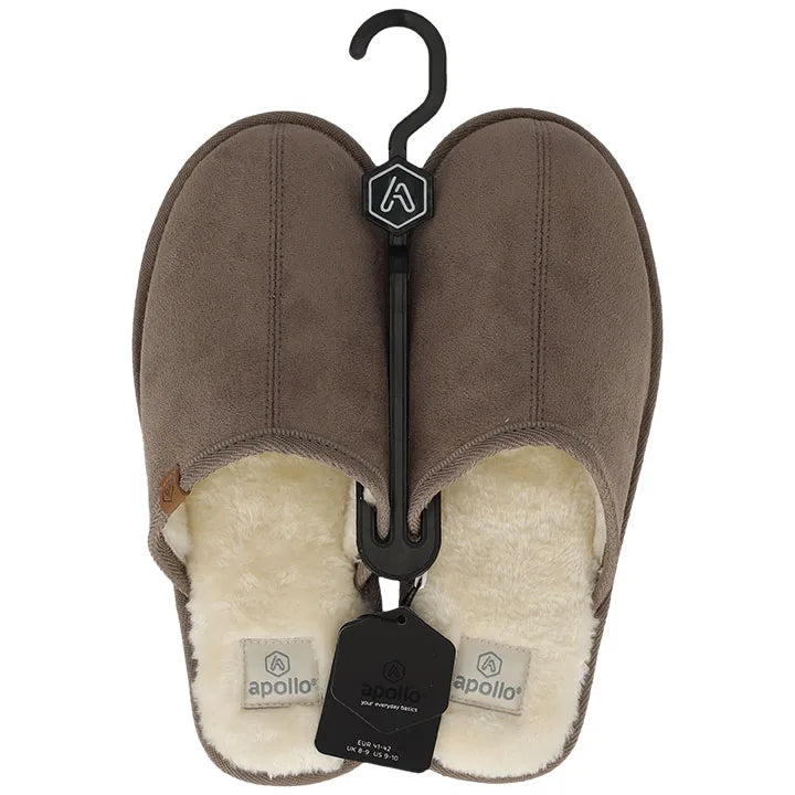 Dames Suede Instapsloffen Zwart 37/38