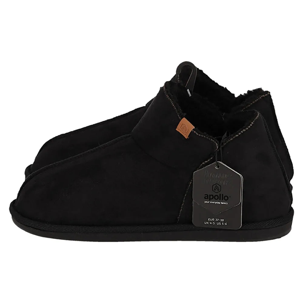 Dames Suede Sloffen Zwart 39/40