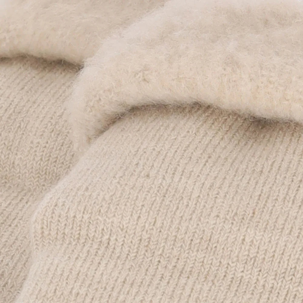 Wollen Pantoffel Sokken Beige 41/42