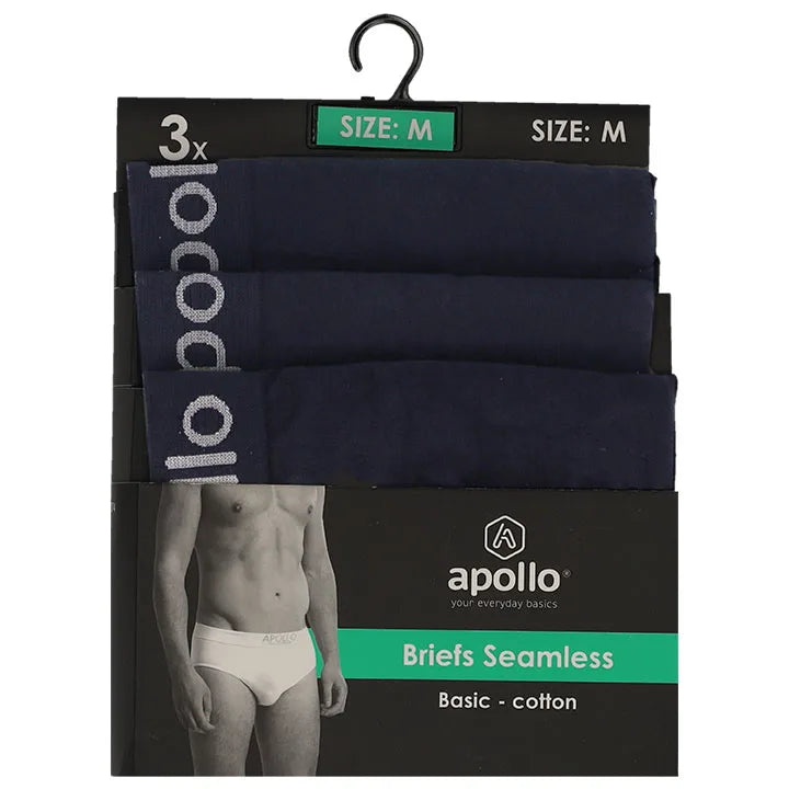 Seamless Briefs Slips heren 3-Pack Assorti Grijs XXL