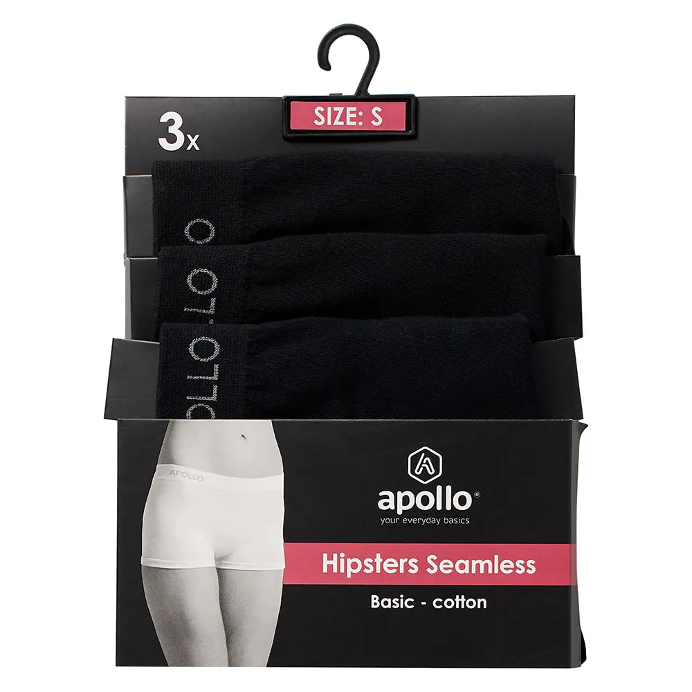 Hipsters Seamless Dames 3-Pack Zwart