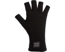 Vingerloze Handschoenen Unisex Zwart XXL
