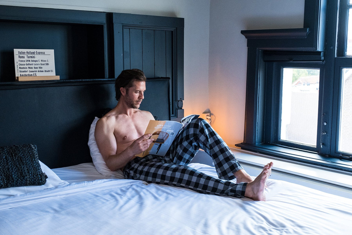 PC Pyjama Broeken Heren 2-Pack Red Check / Navy Check S