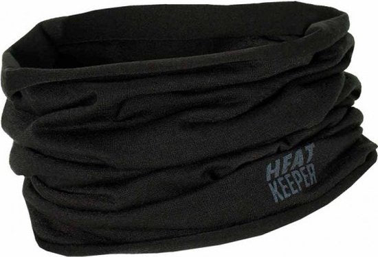 Multifunctionele ademende nekwarmer zwart (one size)