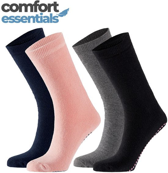 Antislip Sokken Dames 4pk Assorti 35/42