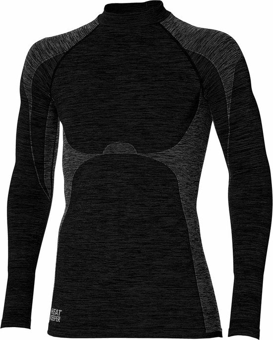 Premium Thermo Shirt Heren Zwart XXL