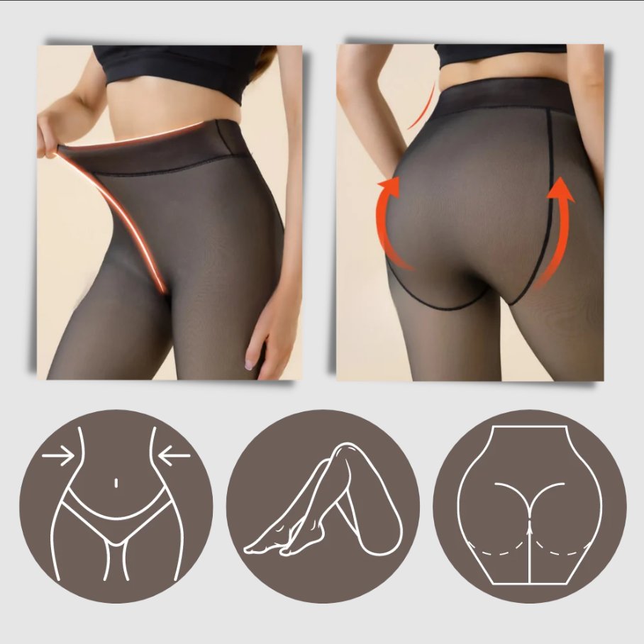 Dames Fleece Lounge Panty Bruin Nude S/M