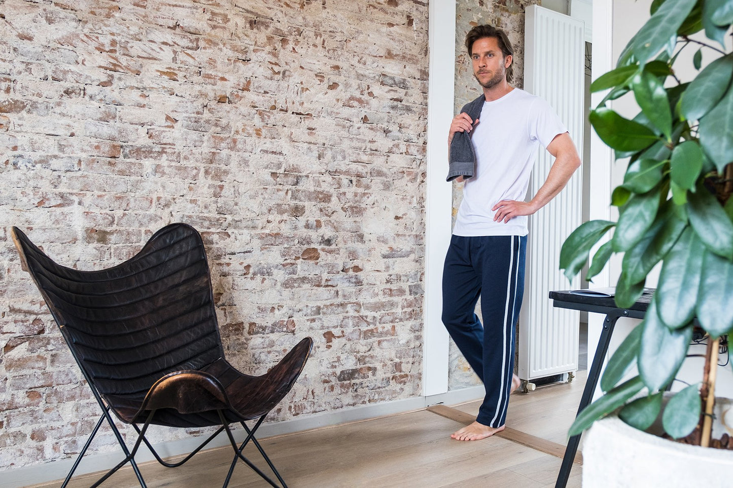 Bamboe T-Shirts Ronde Nek Heren 3-Pack Zwart XXL
