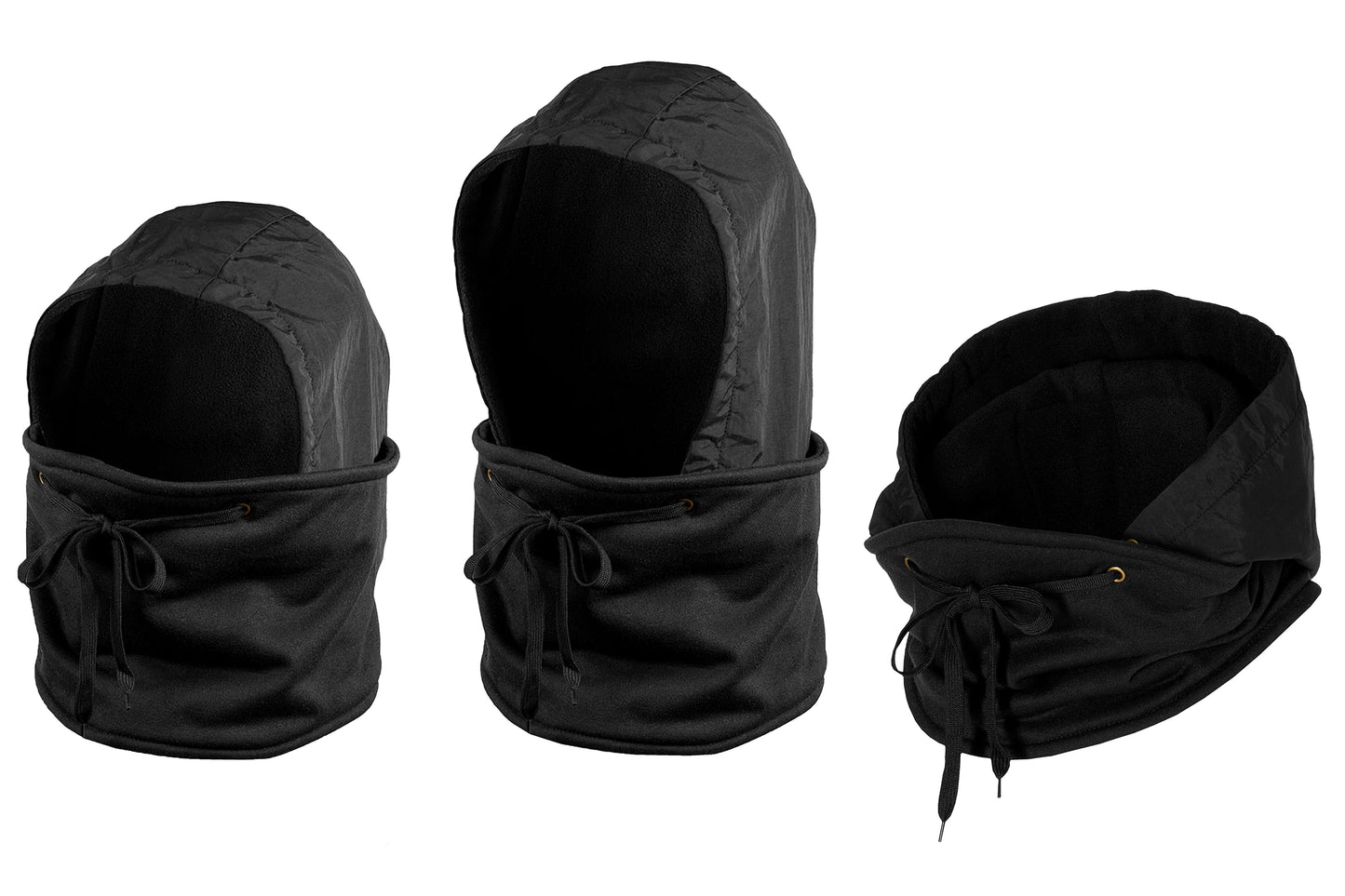 MP - Multifunctionele Bivakmuts - Balaclava - Unisex - Zwart - One Size