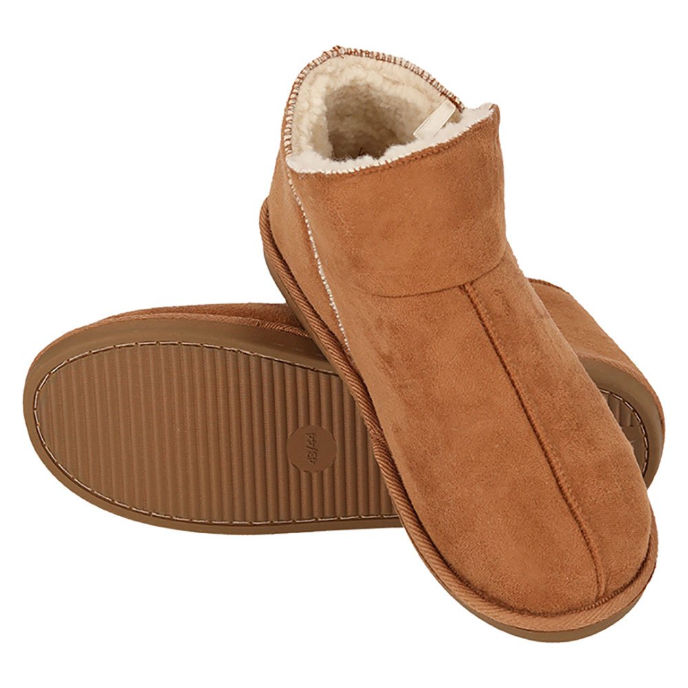 MP - Heat Essentials - Suede Pantoffels Dames - Cognac - 39/40