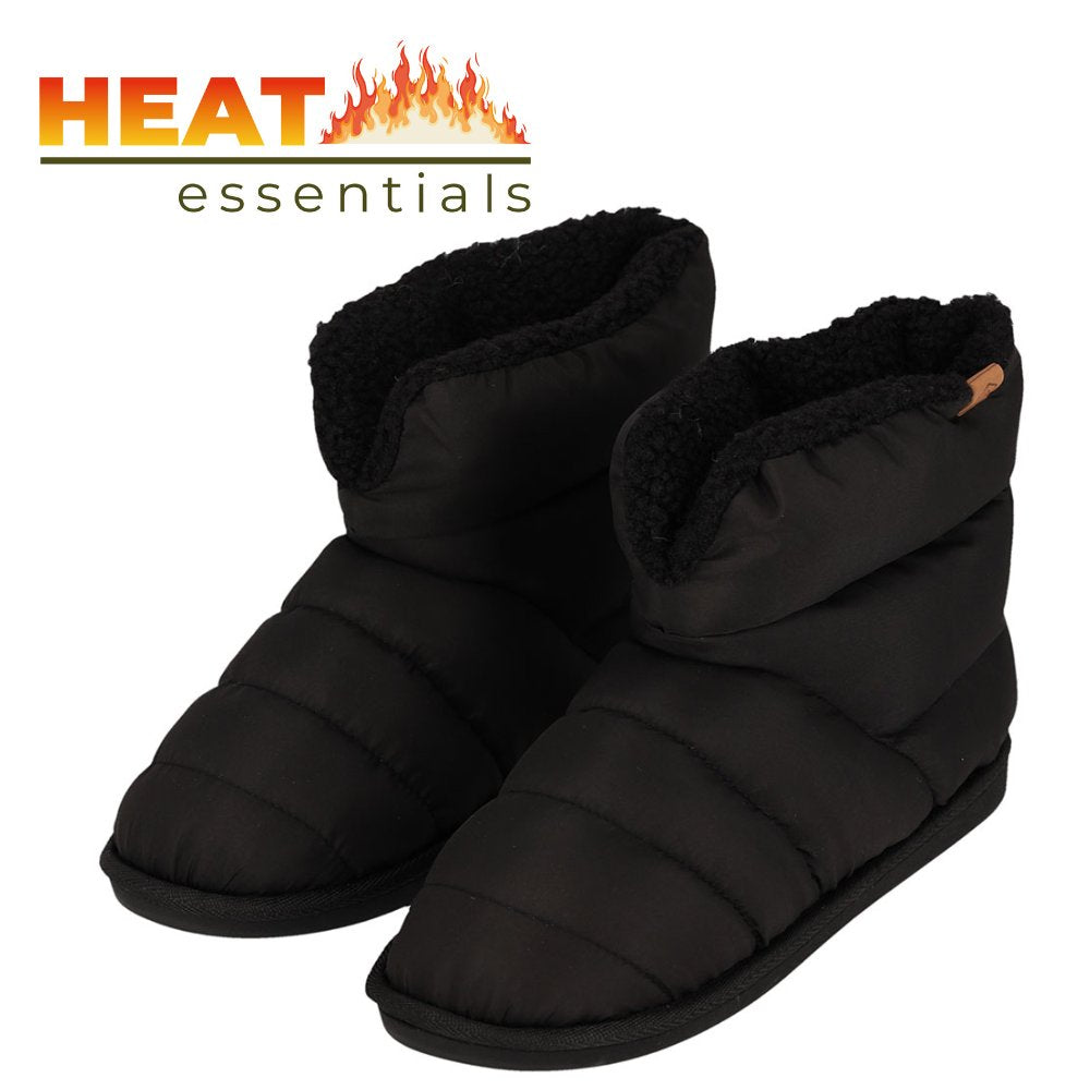 MP - Sloffen Heren 41 42 - Zwart - Gewatteerd - Pantoffels Heren Maat 41 42