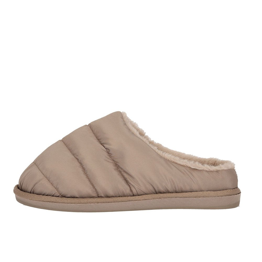 MP - Pantoffels Dames 37 38 - Taupe - Gewatteerd - Sloffen Dames Maat 37 38