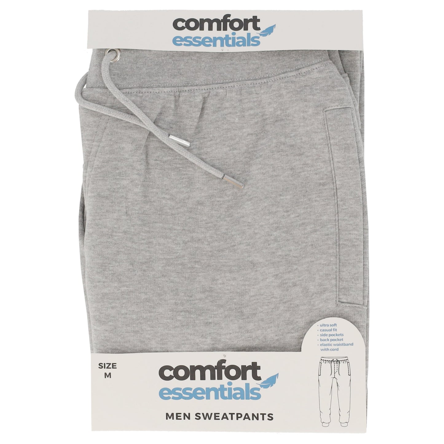 Comfort Essentials Heren Sweatpants Grijs XXL