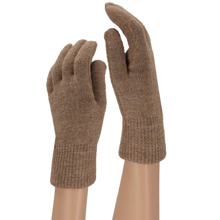 Heat Essentials gebreide handschoenen Taupe Mel (OS)