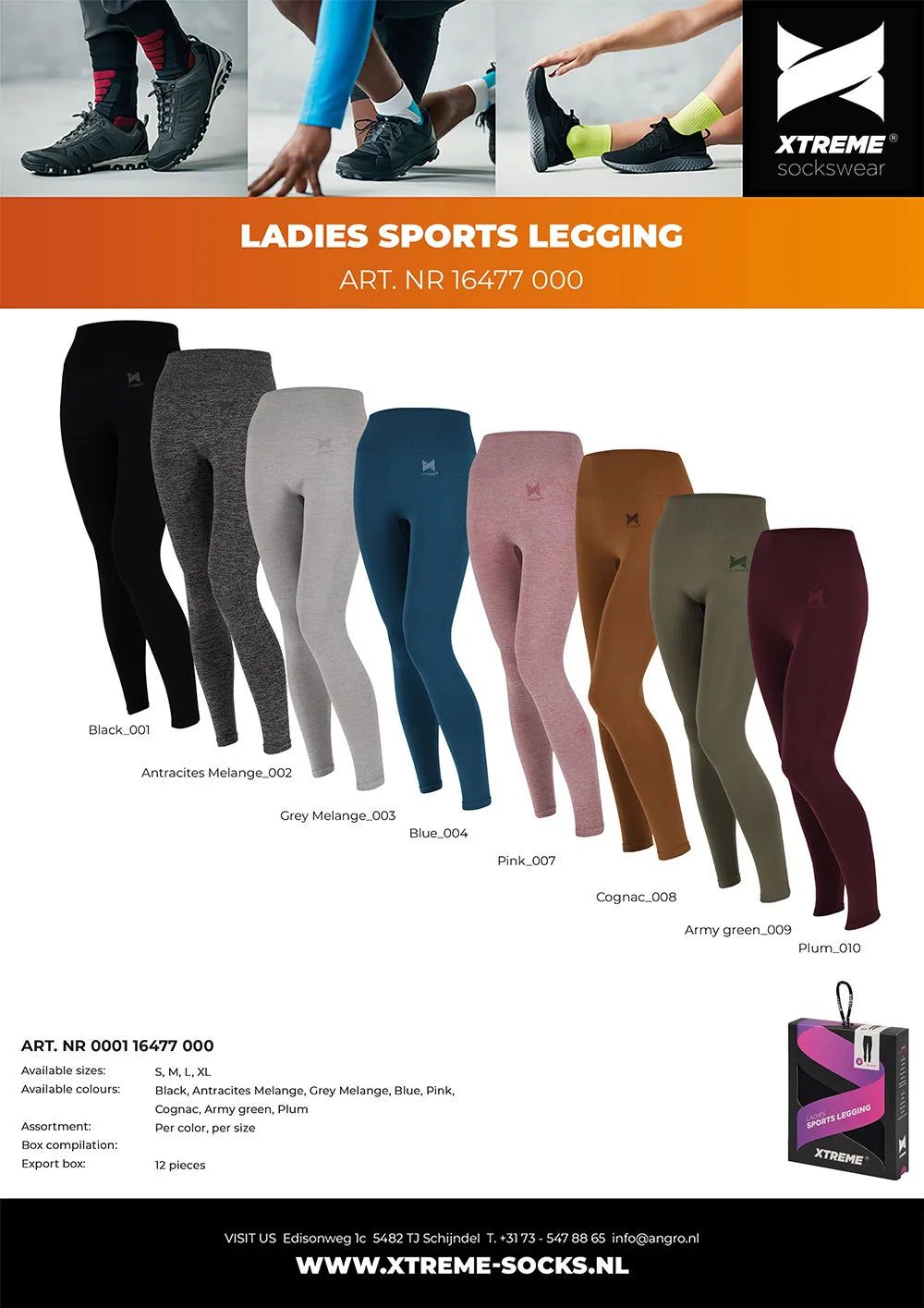 Sportlegging Dames Roze L