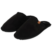Heren Suede Instapsloffen Zwart 45/46