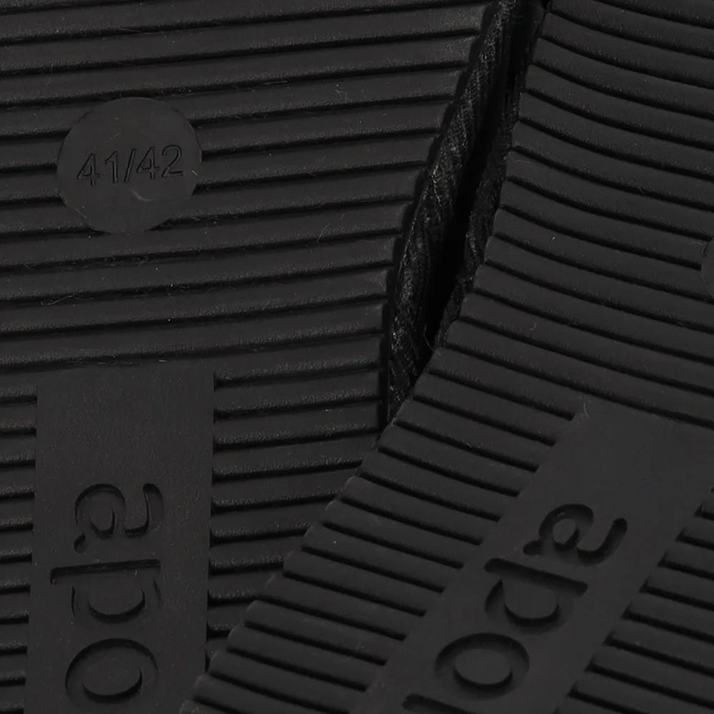 Heren Suede Instapsloffen Zwart 41/42