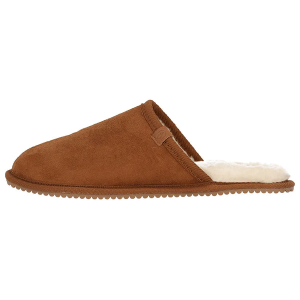 Heren Suede Instapsloffen Cognac