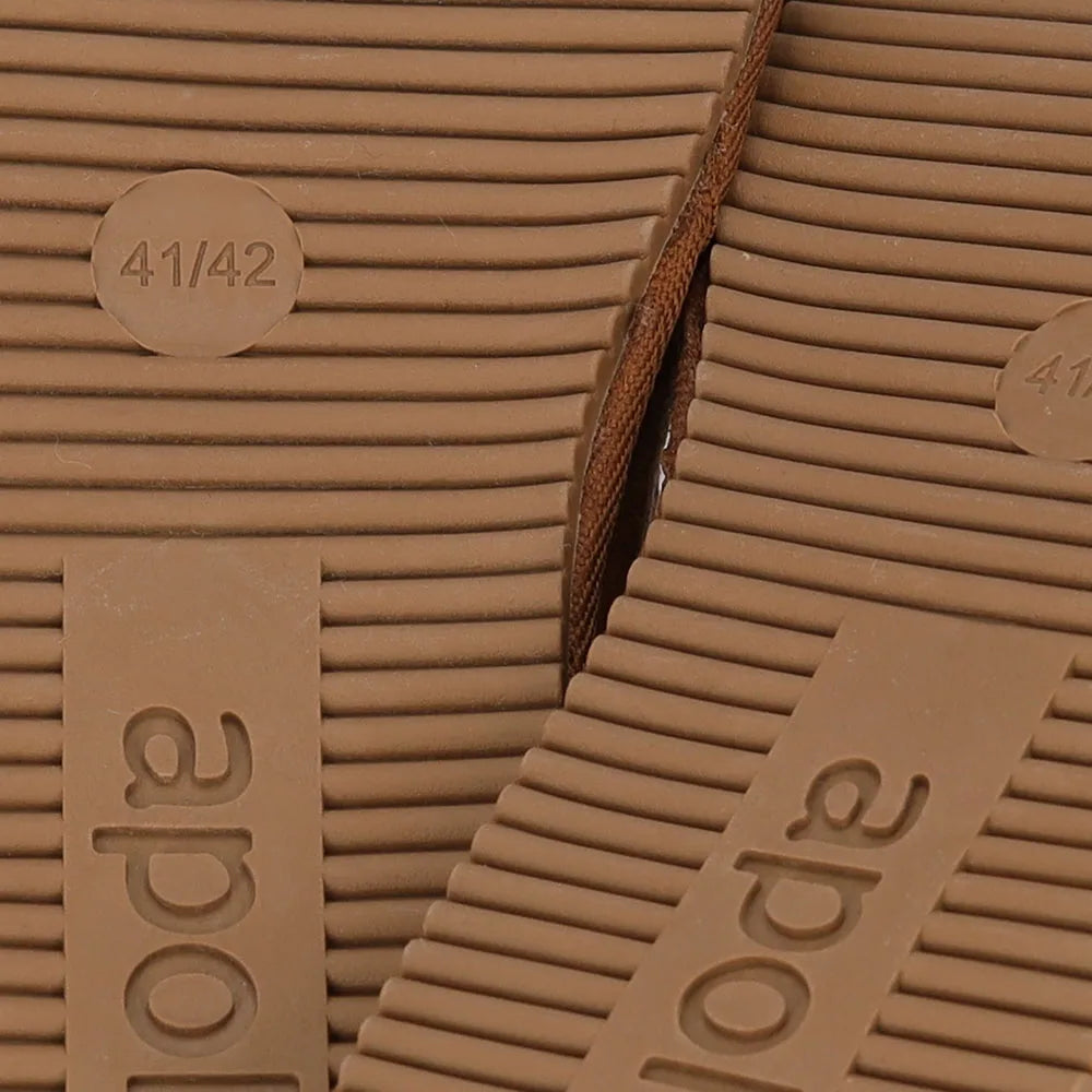 Heren Suede Instapsloffen Cognac