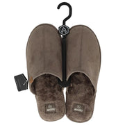 Heren Suede Instapsloffen Cognac 41/42