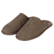 Heren Suede Instapsloffen Zwart 45/46