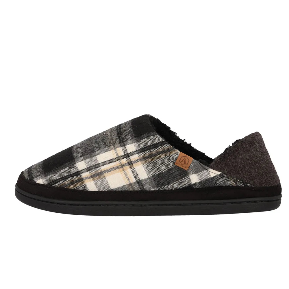 Pantoffels Heren Geruit Grijs 41-42
