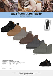 Heren Suede Sloffen Bruin 43/44