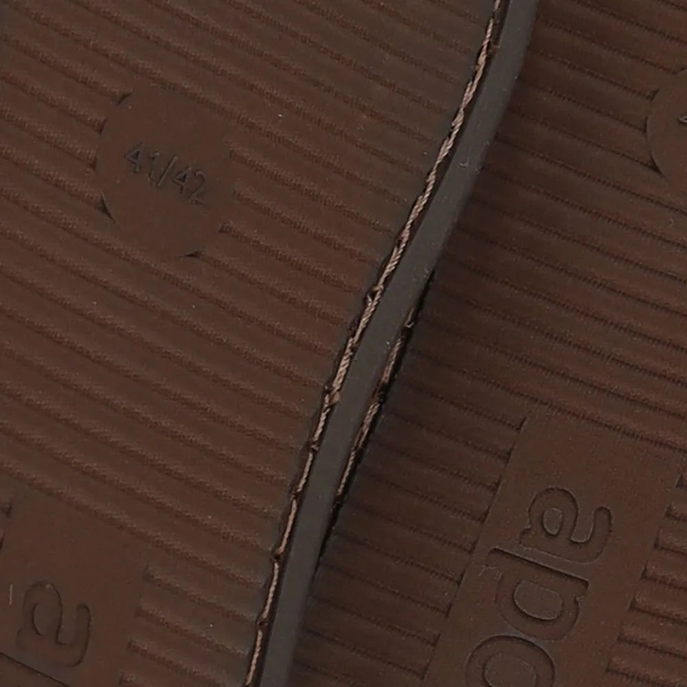 Heren Suede Sloffen Bruin 43/44