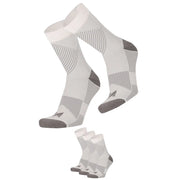 Sport Compressie Sokken Laag 3pk White 35/38