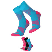 Sport Compressie Sokken Laag 3pk Multi pink 39/42