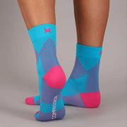 Sport Compressie Sokken Laag 3pk Multi pink 39/42