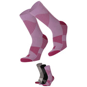 Sport Compressie Sokken Laag 3pk Multi Purple 35/38