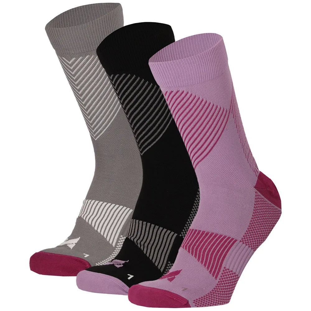 Sport Compressie Sokken Laag 3pk Multi Purple 39/42