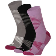 Sport Compressie Sokken Laag 3pk Multi Purple 35/38