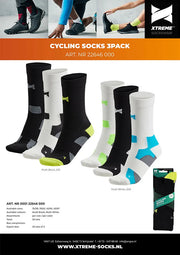 Fietssokken Multi Black 3pk 45/47