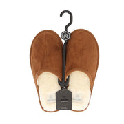 Dames Suede Instapsloffen Cognac 37/38