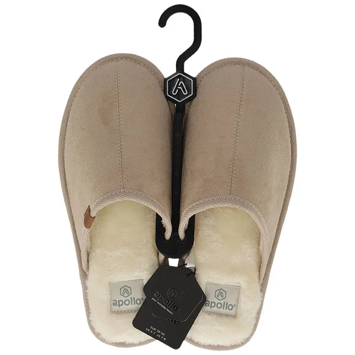 Dames Suede Instapsloffen Grijs 41/42