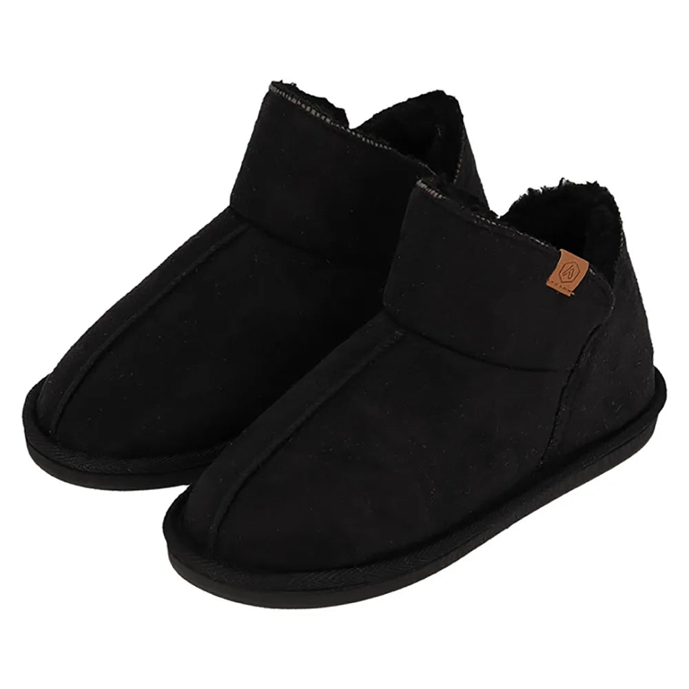 Dames Suede Sloffen Zwart 39/40