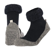 Wollen Pantoffel Sokken Donkerblauw 43/44