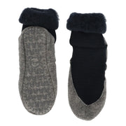 Wollen Pantoffel Sokken Donkerblauw 45/46