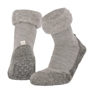 Wollen Pantoffel Sokken Grijs Melange 41/42