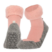 Wollen Pantoffel Sokken Roze 37/38