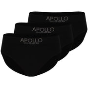 Seamless Briefs Slips heren 3-Pack Zwart M