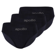 Seamless Briefs Slips heren 3-Pack Zwart M
